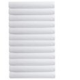 thumbnail image 1 of Pack of 12 - Flat Sheet (King Size, Solid White) 650-Thread-Count 100% Natural Cotton - (Available in Bulk/Dozen) Best for Hotel, SPA, Hospitals - Wrinkle, Fade and Stain Resistant, 1 of 4