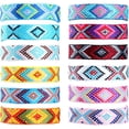 thumbnail image 1 of Pack of 12Pcs Colorful Braided Ankle Bracelet for Best Friend,Women,Teens Boho Surfer Beach Party Woven Friendship Bracelet Kit String - Adjustable Stretchy Wave Anklets Set, 1 of 10