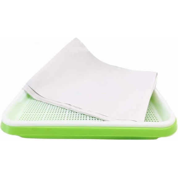 Pack of 150 pcs Germinating Growing Paper Seed Sprouter Vegetable Microgreens Planting Paper 7.8" x 11.4". Fit for Plant Germination Tray (13.4"x 9.8") Trays NOT Included