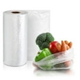 thumbnail image 1 of Pack of 16000 Utility Bags on Rolls 6.5 x 9. Ultra Thin Flat Bags 6 1/2 x 9. Thickness 0.5 mil Plastic Bag Rolls for Storing and Transporting. Ideal for Industrial, Food Service., 1 of 8