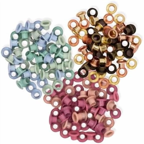 - Pack of 180 Standard Eyelets in Assorted Colors for Decorating Scrapbooking and Craft Projects | Compatible with the Crop-A-Dile | Approx. Inside Diameter 0.19 and Outside Diameter 0.31