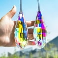 thumbnail image 1 of Pack 2,120mm Colorful Prisms Crystal Suncatchers for Window Hanging Rainbow Maker Crystal Prisms Sun Catchers Indoor Home Garden Decoration, 1 of 15