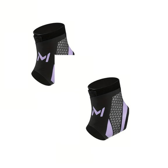 Pack of 2 Ankle Support Breathable Neoprene Compression Ankle Brace for Men and Women, Elastic Sprain Foot Sleeve for Sports Protect, Arthritis, Plantar Fasciitis, Achilles tendonitis, Recovery