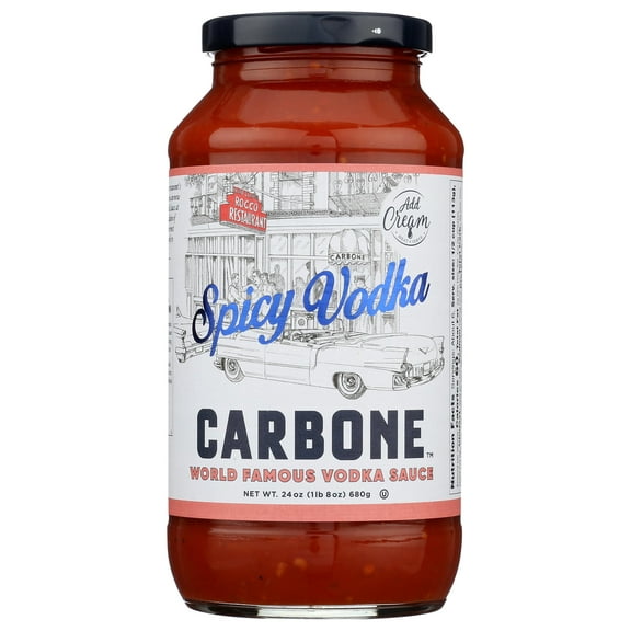 Pack of 2 Carbone Spicy Vodka Pasta Sauce | World Famous Signature Recipe | Slow-Cooked with 100% Italian Tomatoes | Vegetarian, Gluten Free, Low Carb, Keto Pasta Sauce, 24 Fl Oz