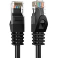 thumbnail image 1 of Cat6 2-Pack of 30ft Network Ethernet Patch Cables, 550Mhz Internet Wire, For Router, Modem, PC, Laptop, TVs, Printer Cord, Consoles, Copper-Clad Aluminum, Black, Cables Direct Online, 1 of 6