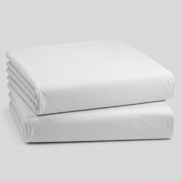 Pack of 2 Cot Fitted Sheets 31 x 75 Inch Soft Microfiber Bottom Sheet for Narrow Twin Mattress RV Bunk Camper Bunk Guest Bed Army Cot Trifold Mattress Deep Pocket 4 to 6 Inch Breathable White