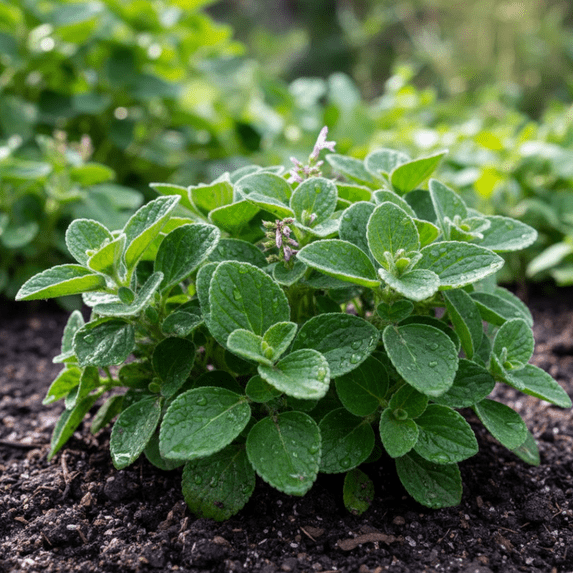 Pack 2 Green Oregano Live Herbs, Well Rooted in Pot, Perennial Fragrant Herb for Growing