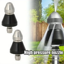 Pack of 2 High-Pressure Nozzle,Sewer Cleaning Tool Jetter Nozzle for Pressure Washer,Pipe Unclogger,Sewer Cleaning,Hand Tools Kits,Springtok tool kit set