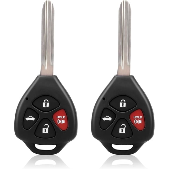 Pack of 2 Key Fobs Remote Compatible with Toyota Camry 2007 2008 2009 2010 2011, Keyless Entry Remote Control Car Keys, Replacement OE HYQ12BBY, 89070-06232