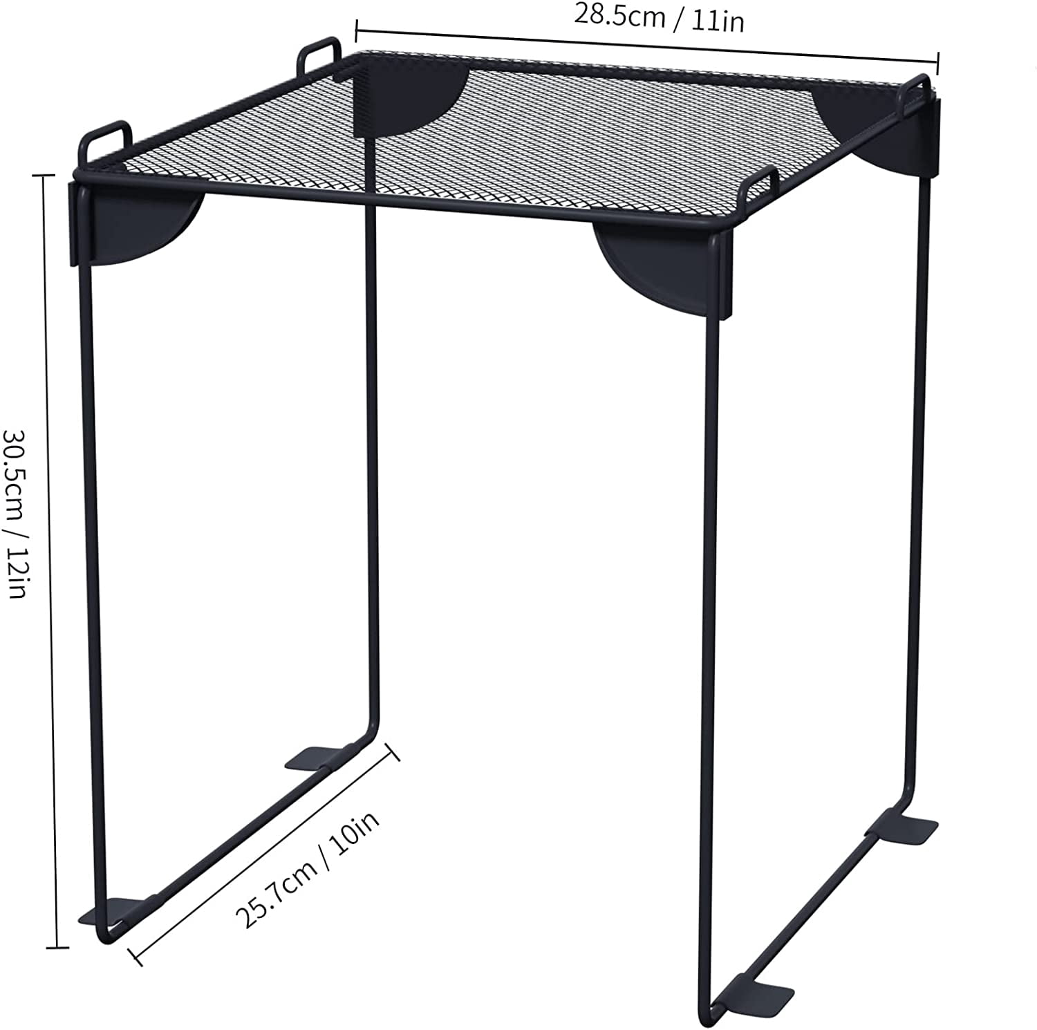 Pack 2, Mesh Locker Shelf, Stackable Extra Tall Locker Organizer ...