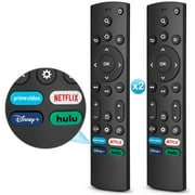 【Pack of 2】NS-RCFNA Replacement NS-RCFNA-21 Remote for All Insignia Fire TVs/Toshiba Fire TVs,with NETFLIX, Prime Video, Disney, hulu Shortcut Buttons