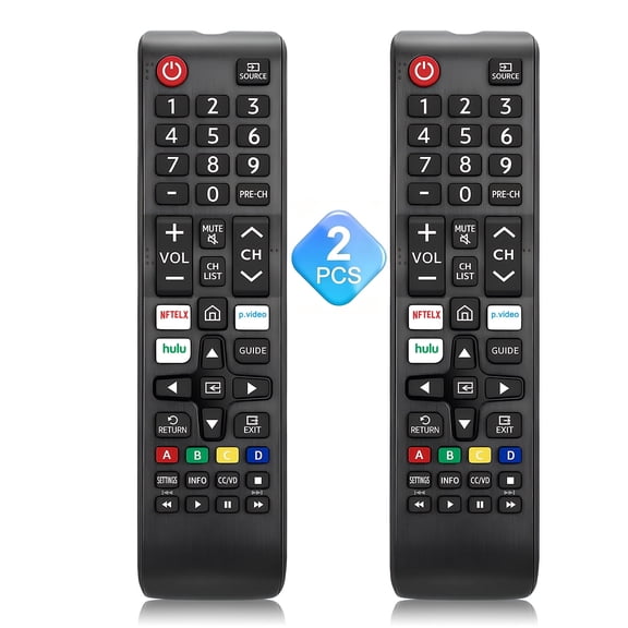 (Pack of 2) Universal Remote for Samsung All TV Remote, Replacement Compatible for Samsung Smart TV, LED, LCD, HDTV, 3D Series TV