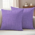 thumbnail image 1 of Pack of 2 Outdoor Pillow Covers 26x26 Inch Waterproof Lavender Burlap Texture Throw Pillow Covers,Decorative Couch Pillow Shams Protectors Farmhouse Vintage Lavender Patio Pillowcases Cushion Covers, 1 of 8