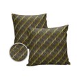 thumbnail image 1 of Pack of 2 Outdoor Pillow Covers, Abstract Geometric Gradient Brown Retro Pattern Waterproof Square Throw Pillowcase Cushion Decorative Pillow Covers for Couch Patio Tent, 18x18 in, 1 of 6