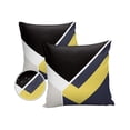 thumbnail image 1 of Pack of 2 Outdoor Pillow Covers, Abstract Light Yellow Geometric Texture Waterproof Square Throw Pillowcase Cushion Decorative Pillow Covers for Couch Patio Tent, 16x16 in, 1 of 6