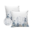thumbnail image 1 of Pack of 2 Outdoor Pillow Covers, Blue Christmas Flower Poinsettia Robins Eucalyptus Waterproof Square Throw Pillowcase Cushion Decorative Pillow Covers for Couch Patio Tent, 20x20 in, 1 of 6
