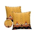 thumbnail image 1 of Pack of 2 Outdoor Pillow Covers, Bohemian Aztec Southwestern Geometric Boho Waterproof Square Throw Pillowcase Cushion Decorative Pillow Covers for Couch Patio Tent, 16x16 in, 1 of 6