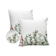 thumbnail image 1 of Pack of 2 Outdoor Pillow Covers, Christmas Eucalyptus Berries and Fir Trees in Winter Waterproof Square Throw Pillowcase Cushion Decorative Pillow Covers for Couch Patio Tent, 16x16 in, 1 of 6