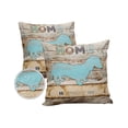 thumbnail image 1 of Pack of 2 Outdoor Pillow Covers, Dachshund Animal Retro Waterproof Square Throw Pillowcase Cushion Decorative Pillow Covers for Couch Patio Tent, 18x18 in, 1 of 6