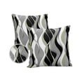 thumbnail image 1 of Pack of 2 Outdoor Pillow Covers, Gradient Gray Sage Green Abstract Geometric Lines Waterproof Square Throw Pillowcase Cushion Decorative Pillow Covers for Couch Patio Tent, 16x16 in, 1 of 6