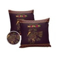 thumbnail image 1 of Pack of 2 Outdoor Pillow Covers, Mysterious Totem of Hispanic Heritage Month Waterproof Square Throw Pillowcase Cushion Decorative Pillow Covers for Couch Patio Tent, 16x16 in, 1 of 6