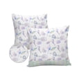 thumbnail image 1 of Pack of 2 Outdoor Pillow Covers, Ocean Shell Conch Mermaid Fish Scales Watercolor Waterproof Square Throw Pillowcase Cushion Decorative Pillow Covers for Couch Patio Tent, 18x18 in, 1 of 6