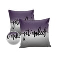 thumbnail image 1 of Pack of 2 Outdoor Pillow Covers, Purple Ombre Gradient Purple and Greyish White Waterproof Square Throw Pillowcase Cushion Decorative Pillow Covers for Couch Patio Tent, 26x26 in, 1 of 6