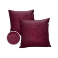 thumbnail image 1 of Pack of 2 Outdoor Pillow Covers, Qatar Football Cheers Texture Red Waterproof Square Throw Pillowcase Cushion Decorative Pillow Covers for Couch Patio Tent, 24x24 in, 1 of 6