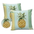 thumbnail image 1 of Pack of 2 Outdoor Pillow Covers, Retro Colorful Pineapple Gradient Color Block Waterproof Square Throw Pillowcase Cushion Decorative Pillow Covers for Couch Patio Tent, 24x24 in, 1 of 6