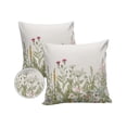 thumbnail image 1 of Pack of 2 Outdoor Pillow Covers, Retro Garden Plants Herbs Flower Waterproof Square Throw Pillowcase Cushion Decorative Pillow Covers for Couch Patio Tent, 20x20 in, 1 of 6
