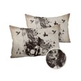 thumbnail image 1 of Pack of 2 Outdoor Pillow Covers, Running Horse Animal Retro Newspaper Pattern Waterproof Square Throw Pillowcase Cushion Decorative Pillow Covers for Couch Patio Tent, 20x12 in, 1 of 6