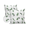 thumbnail image 1 of Pack of 2 Outdoor Pillow Covers, Summer Tropical Plants Green Palm Leaves Banana Leaves Waterproof Square Throw Pillowcase Cushion Decorative Pillow Covers for Couch Patio Tent, 24x24 in, 1 of 6