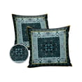 thumbnail image 1 of Pack of 2 Outdoor Pillow Covers, Turkish Carpet Pattern Waterproof Square Throw Pillowcase Cushion Decorative Pillow Covers for Couch Patio Tent, 26x26 in, 1 of 6