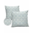 thumbnail image 1 of Pack of 2 Outdoor Pillow Covers, Vintage Floral Blue Floral Pattern Middle Eastern Style Waterproof Square Throw Pillowcase Cushion Decorative Pillow Covers for Couch Patio Tent, 26x26 in, 1 of 6