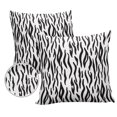 thumbnail image 1 of Pack of 2 Outdoor Pillow Covers, Zebra Animal Texture Waterproof Square Throw Pillowcase Cushion Decorative Pillow Covers for Couch Patio Tent, 18x18 in, 1 of 6