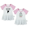 thumbnail image 1 of Pack of 2, Poop There It is & You're Close Enough To Change My Diaper Funny Dresses For Baby, Newborn Babies Skirts, Infant Princess Dress, Toddler Frocks (Pink Raglan Dresses, 18-24 Months), 1 of 5
