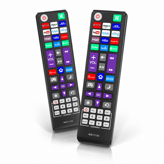 Pack of 2-Replacement Remote Control Only for Roku TV-Compatible for TCL Roku/Hisense Roku/Onn Roku/Sharp Roku/Element Roku/Westinghouse Roku/Philips Roku Smart TVs (Not for Roku Stick and Box)