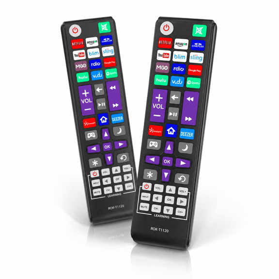 Pack of 2-Replacement Remote Control Only for Roku TV-Compatible for TCL Roku/Hisense Roku/Onn Roku/Sharp Roku/Element Roku/Westinghouse Roku/Philips Roku Smart TVs (Not for Roku Stick and Box)