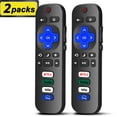 thumbnail image 1 of Pack of 2-Replacement Remote Control Only for Roku TV, Compatible for TCL Roku/for Hisense Roku/for Insignia Roku/for JVC Roku/for Onn Roku/for Philips Roku Smart TVs(Not for Roku Stick and Box), 1 of 9