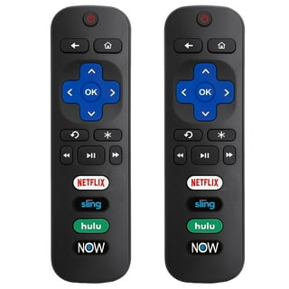 【Pack of 2】 Replacement Remote Controls for Roku TV, Compatible with TCL/Hisense/Sharp/Philips/Onn/Element Roku TV (Not for Roku Stick,Box or Speaker)