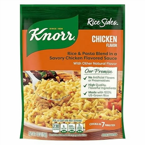 Pack of 2 Rice Sides For a Tasty Rice Side Dish Chicken Long Grain Rice and Vermicelli Pasta Blend No Artificial Flavors, No Preservatives, No Added MSG 5.6 oz