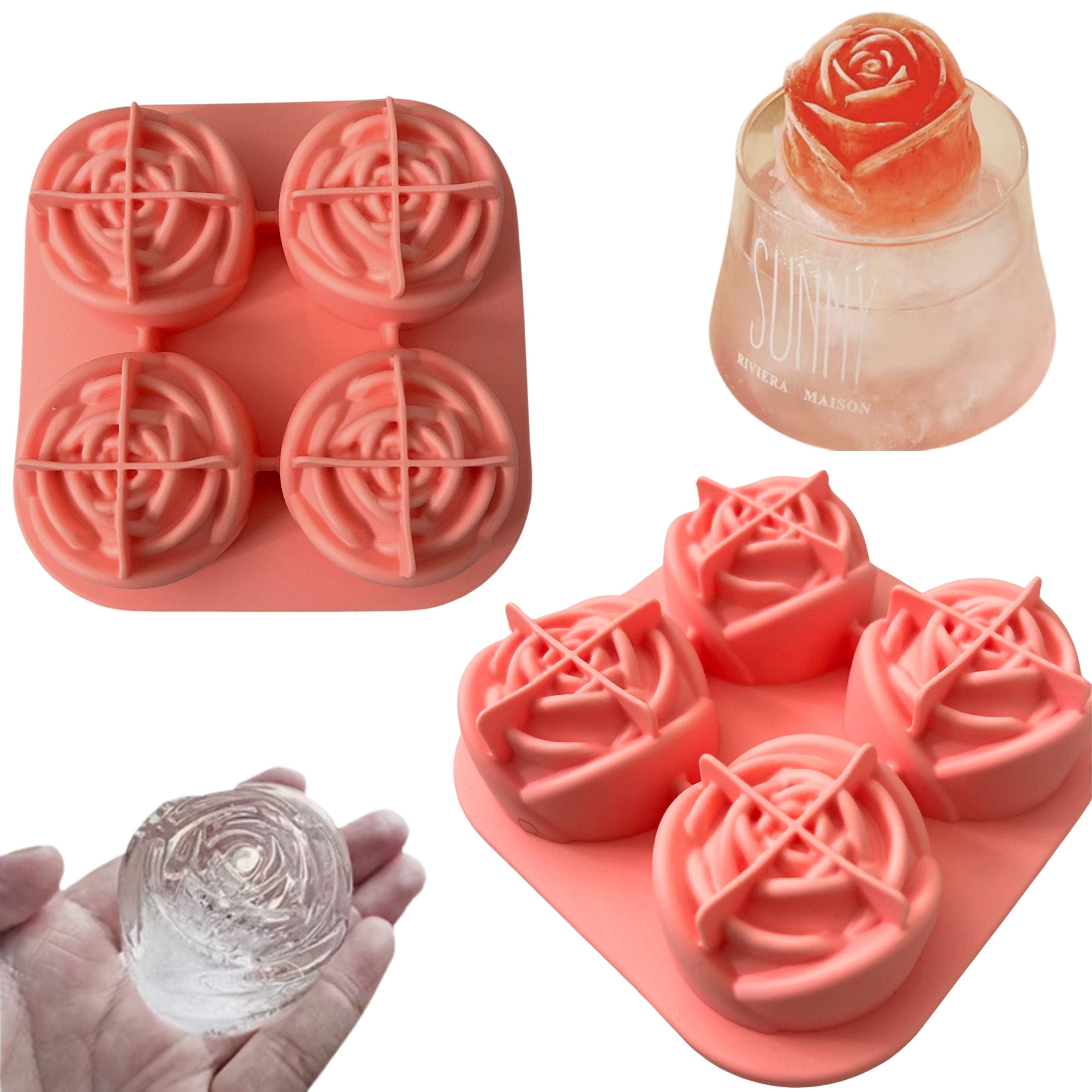 Rose Shaped Ice Cube Mold
