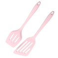 thumbnail image 1 of Pack of 2 Silicone Slotted Spatula, Non Stick Kitchen Turners, High Heat Resistant BPA Free Kitchen Utensils, Ideal Cookware for Fring Fish, Eggs, Meat,French Fries, 1 of 2