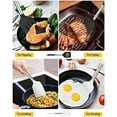 thumbnail image 1 of Pack of 2 Silicone Solid Turner, Non Stick Slotted Kitchen Spatulas, High Heat Resistant BPA Free Cooking Utensils, Ideal Cookware for Fish, Eggs, Pancakes(Black-White), 1 of 3