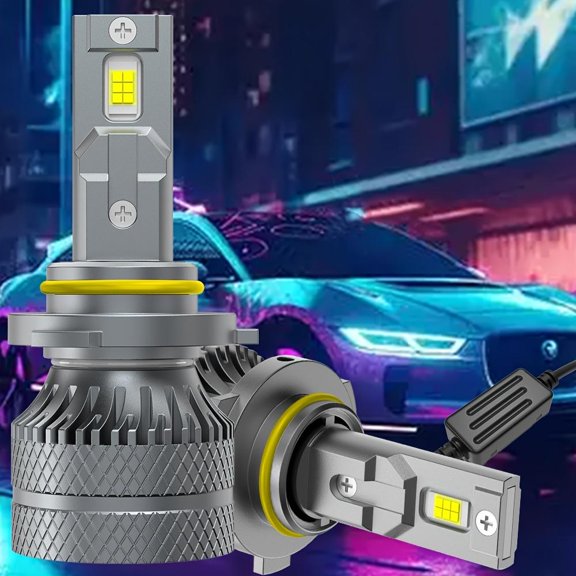 Pack Of 2, Super Bright LED Car Light Bulbs, 200W 100000 LM Ultra-Bright,Easy Installation For Various Vehicles, Plug And Play 9005/HB3 9006/HB4 9012/HIR2 H4/9003/HB2 H7 H11/H9/H8 H1-AA067, Spot Ligh
