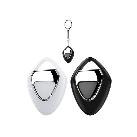 Pack Of 2 Tag Air Tracker Trackers Like Airtgas Luggage Tracker Works With Find My IOS ONLY Key Finder Locator With Sound 0.3oz For Car Keys Backpack Pets Kids Gps Black And White White and Black