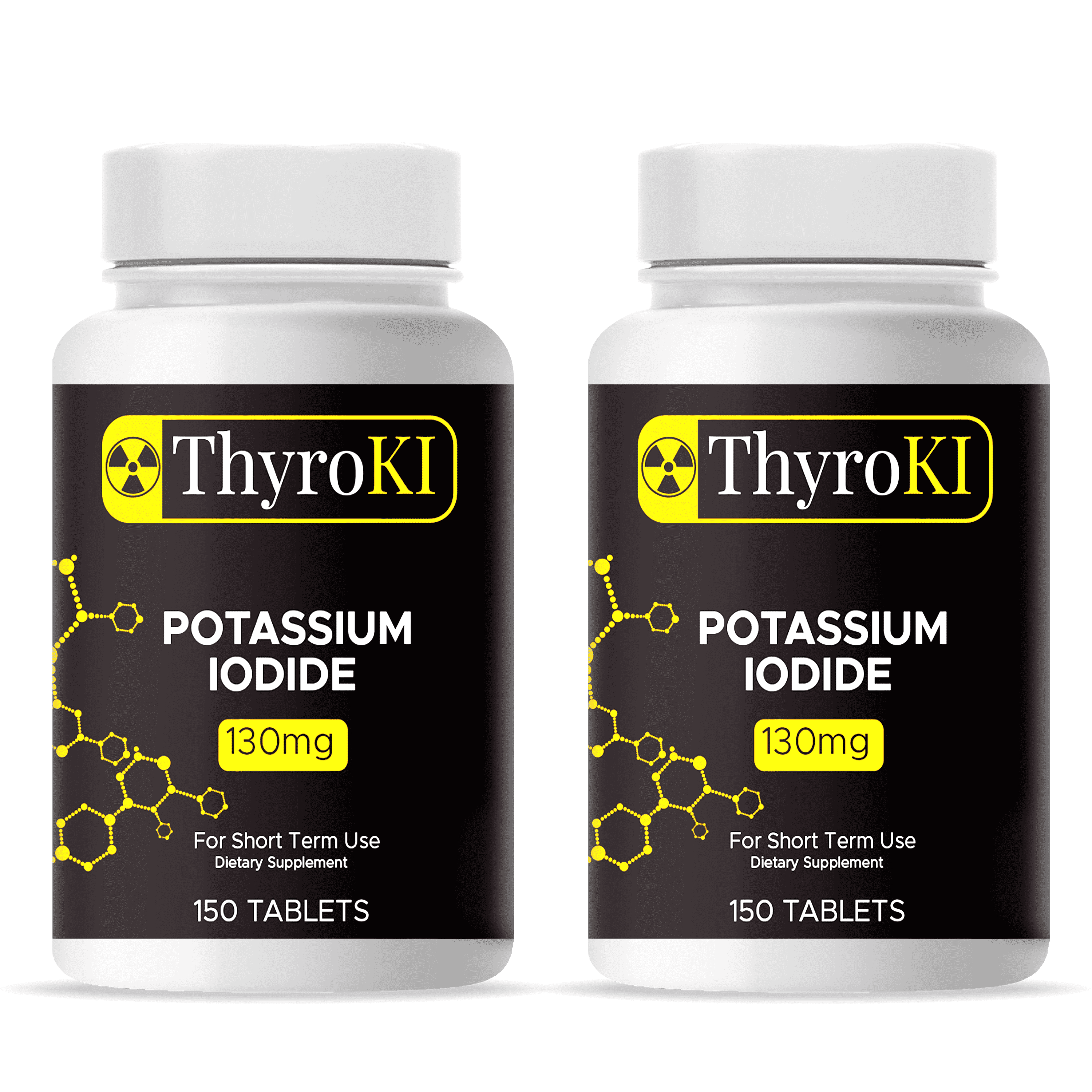Icotide Safecastle Potassium Iodide Tablets 130 mg 150ct for Emergency Thyroid ...