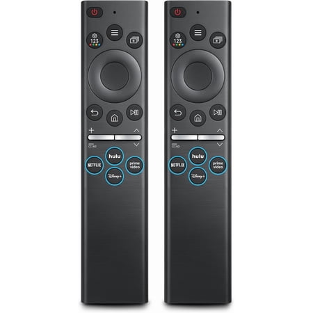 Pack of 2) Universal Remote for TV Frame Solar Serif Crystal Curved LED QLED OLED Neo UHD SUHD HDTV 4K 8K 7 8 9 Series Smart TV Remotes Control Replacement - 2 Year Warranty