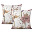 thumbnail image 1 of Pack of 2, Vintage Flower Pillow Covers - 16x16 Inch Chinoiserie Spring Summer Floral Throw Cushions for Outdoor Decor, Sofa, and Bedroom - Breathe New Life into Your Decor, 1 of 7