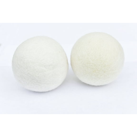Pack of 2 Wool Laundry Dryer Ball by GK&CO-Reusable Extra Large Premium Natural Fabric Softener, Reduces Clothing Wrinkles, Eco-Friendly~Made of 100% Pure New Zealand Wool~Made in Nepal
